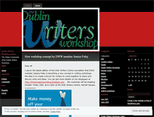 Tablet Screenshot of dublinwritersworkshop.wordpress.com