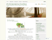 Tablet Screenshot of jjenvironmentclub.wordpress.com