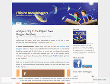 Tablet Screenshot of filipinobookbloggers.wordpress.com