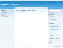 Tablet Screenshot of fomento4.wordpress.com