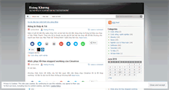 Desktop Screenshot of hoangkhuong.wordpress.com