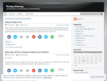 Tablet Screenshot of hoangkhuong.wordpress.com