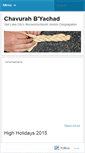 Mobile Screenshot of chavurahbyachad.wordpress.com