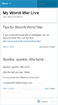 Mobile Screenshot of myworldwarlive.wordpress.com