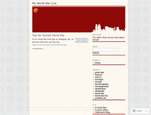 Tablet Screenshot of myworldwarlive.wordpress.com