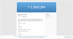 Desktop Screenshot of fkread.wordpress.com