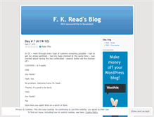 Tablet Screenshot of fkread.wordpress.com