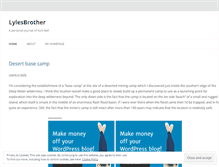 Tablet Screenshot of lylesbrother.wordpress.com
