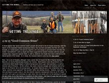 Tablet Screenshot of gettingtherange.wordpress.com