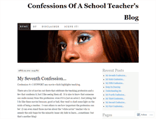 Tablet Screenshot of confessionsofaschoolteacher.wordpress.com