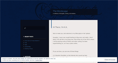 Desktop Screenshot of machinationsofthemindscape.wordpress.com