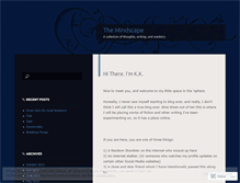Tablet Screenshot of machinationsofthemindscape.wordpress.com