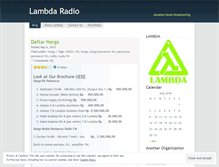 Tablet Screenshot of lambdaradio.wordpress.com