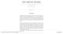 Desktop Screenshot of oneminutefiction.wordpress.com