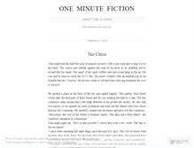 Tablet Screenshot of oneminutefiction.wordpress.com