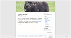 Desktop Screenshot of oldballandskein.wordpress.com