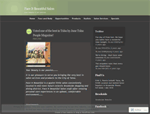 Tablet Screenshot of faceitbeautifulsalon.wordpress.com