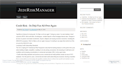 Desktop Screenshot of jediriskmanager.wordpress.com