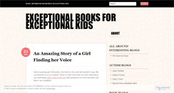 Desktop Screenshot of exceptionalbooks.wordpress.com