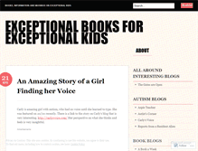 Tablet Screenshot of exceptionalbooks.wordpress.com