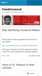 Mobile Screenshot of freedrmasaud.wordpress.com