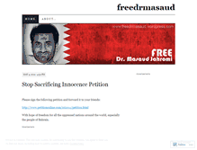 Tablet Screenshot of freedrmasaud.wordpress.com