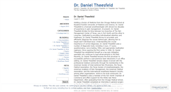 Desktop Screenshot of drdanieltheesfeld.wordpress.com