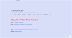 Desktop Screenshot of gamerzacademy.wordpress.com