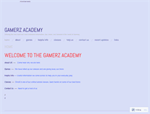 Tablet Screenshot of gamerzacademy.wordpress.com