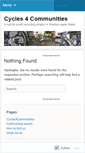 Mobile Screenshot of cycles4communities.wordpress.com