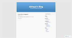 Desktop Screenshot of abhaga.wordpress.com