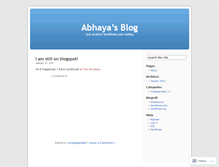 Tablet Screenshot of abhaga.wordpress.com