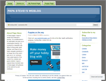 Tablet Screenshot of papasteve.wordpress.com