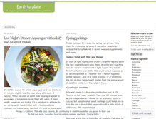 Tablet Screenshot of earthtoplate.wordpress.com