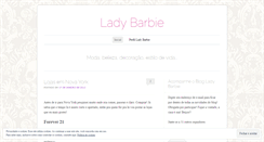 Desktop Screenshot of ladybarbie.wordpress.com