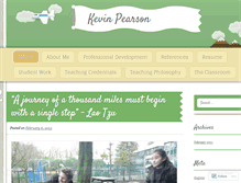 Tablet Screenshot of kevinpearson.wordpress.com