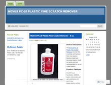 Tablet Screenshot of novuspc20plasticfinescratchremover.wordpress.com