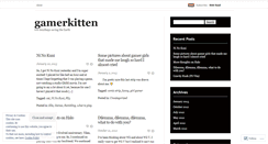 Desktop Screenshot of gamerkitten.wordpress.com