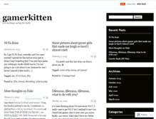 Tablet Screenshot of gamerkitten.wordpress.com