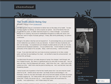 Tablet Screenshot of chemohead.wordpress.com