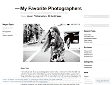 Tablet Screenshot of myfavouritephotographers.wordpress.com