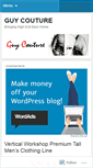 Mobile Screenshot of coutureguyblog.wordpress.com