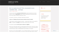 Desktop Screenshot of cancellotutto.wordpress.com
