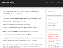 Tablet Screenshot of cancellotutto.wordpress.com