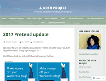 Tablet Screenshot of birthproject.wordpress.com