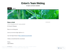 Tablet Screenshot of entonlam.wordpress.com