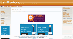 Desktop Screenshot of hairchronicles.wordpress.com