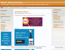 Tablet Screenshot of hairchronicles.wordpress.com