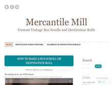 Tablet Screenshot of mercantilemill.wordpress.com