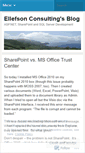 Mobile Screenshot of ellefsonconsulting.wordpress.com